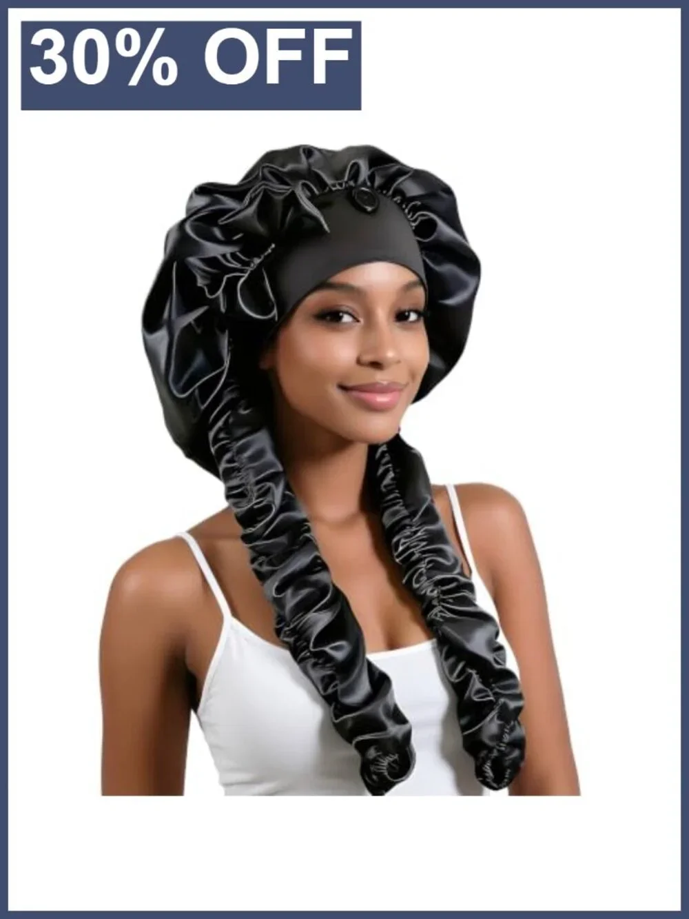 Long Satin Bonnet for Sleeping Braids Hair Care Silky Night Cap